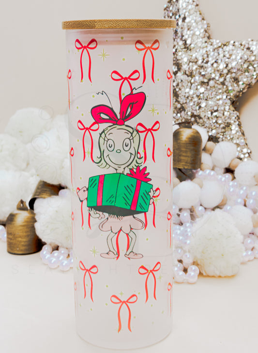 Cindy Lou Who’s Christmas: Frosted Glass Tumbler